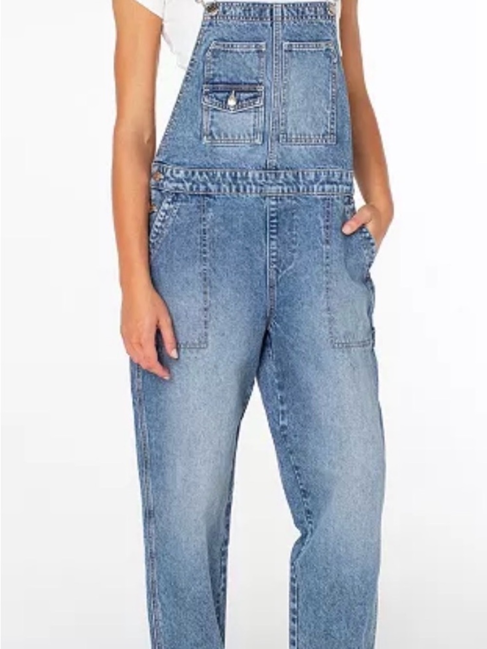 Celebrity Pink Light Blue Denim Women's Overalls